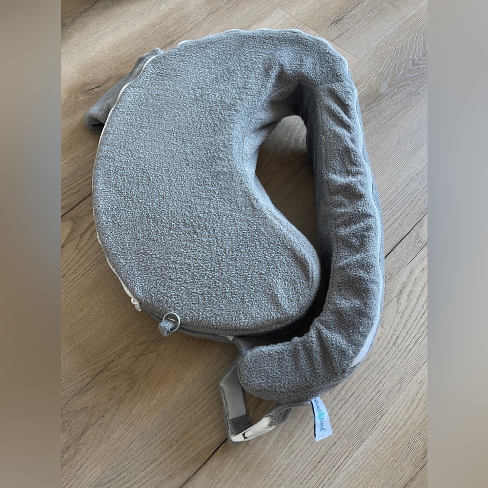 My Brest Friend Nursing Pillow - Deluxe - Enhanced Comfort w/ grey Slipcover